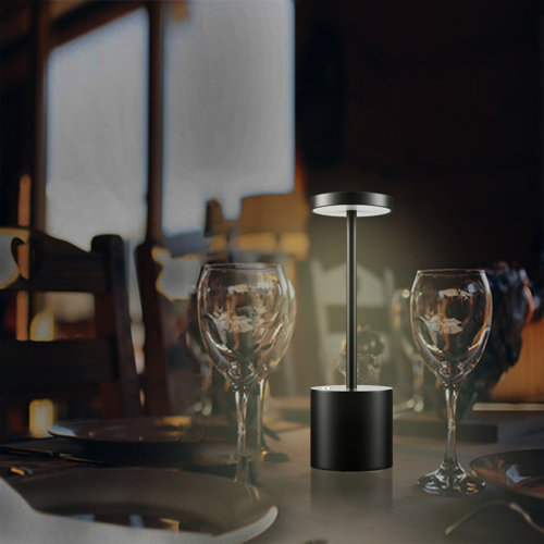 Latitude Run® Markanthony Metal Table Novelty Lamp, Cordless Table Lamp